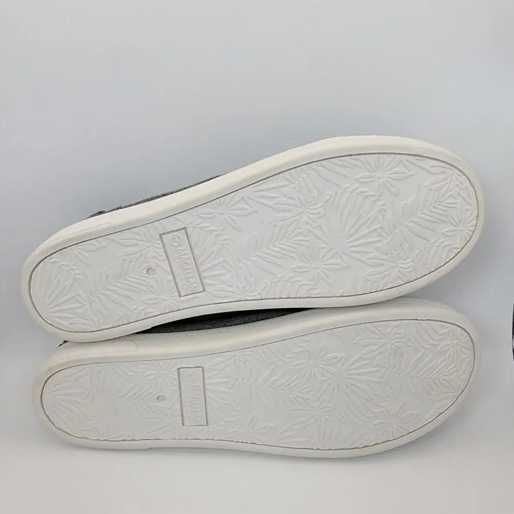 Magellan Outdoors Casual Shoes Womens 9B Gray Canvas Lace Up Comfort Sneaker - Picture 7 of 8